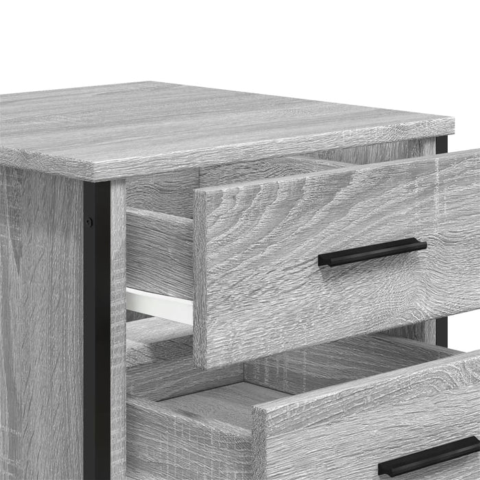 Bedside Cabinets 2 pcs Grey Sonoma 40x41x40 cm Engineered Wood