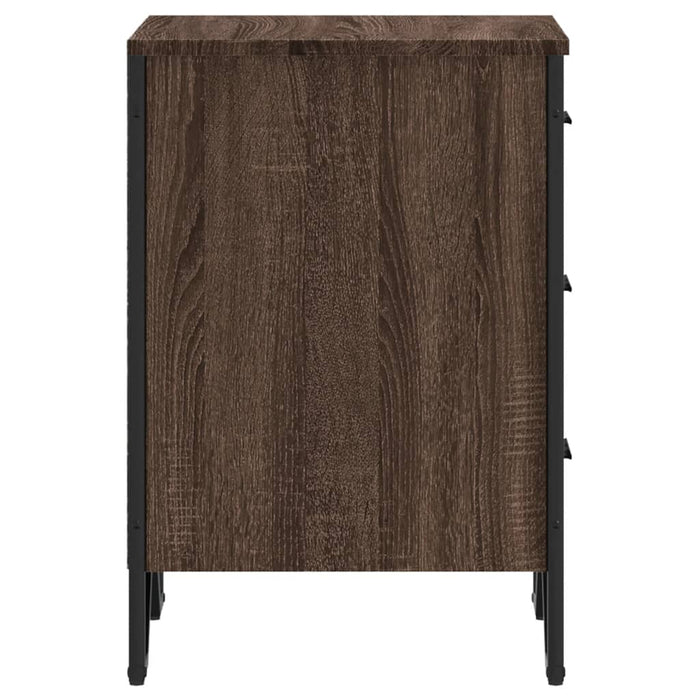 Bedside Cabinet Brown Oak 40x41x60 cm Engineered Wood