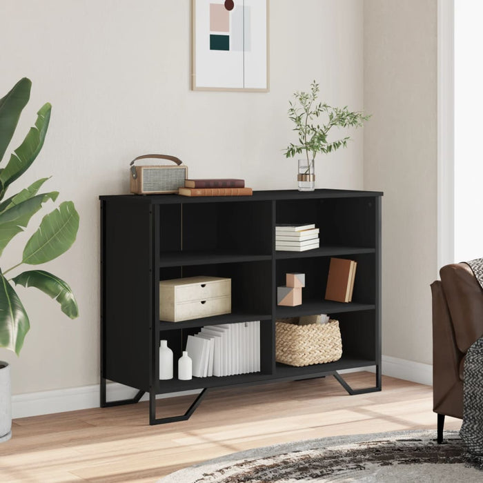 Sideboard Black 101x35.5x74.5 cm Engineered Wood