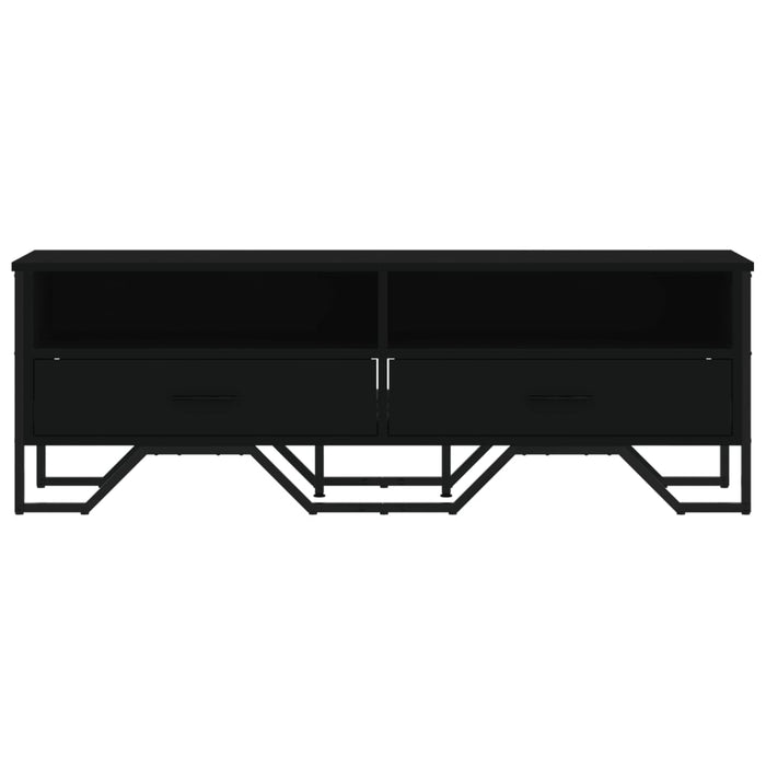 TV Cabinet Black 122x34x41 cm Engineered Wood