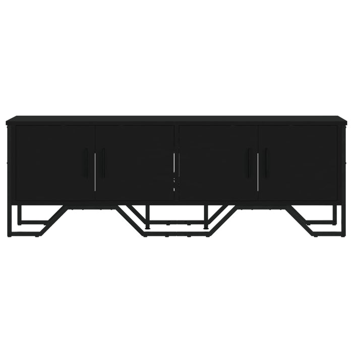 TV Cabinet Black 122x34x41 cm Engineered Wood