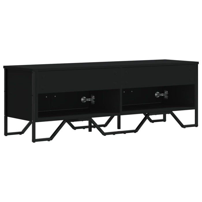 TV Cabinet Black 122x34x41 cm Engineered Wood