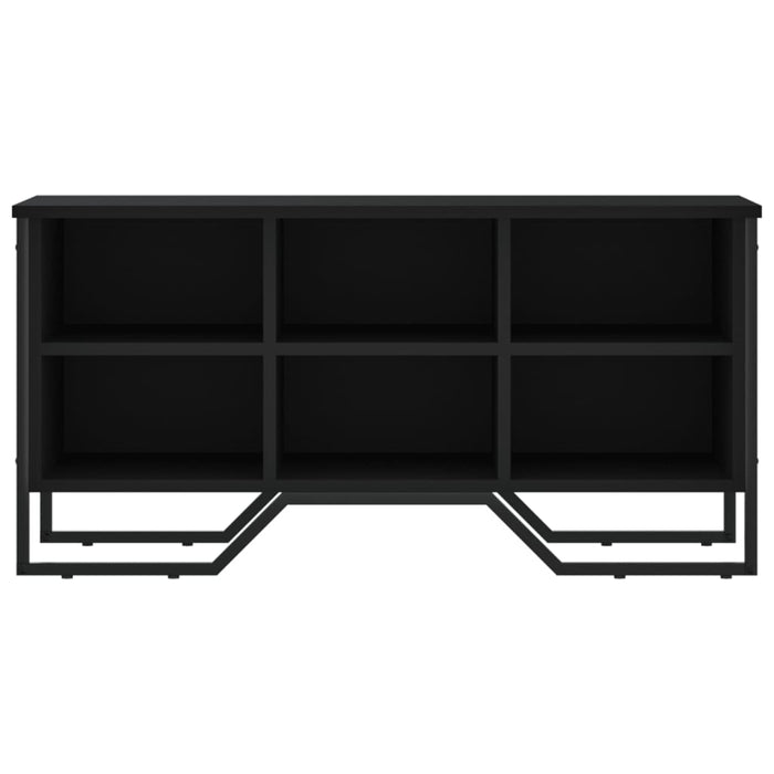 Shoe Cabinet Black 90x38x45.5 cm Engineered Wood