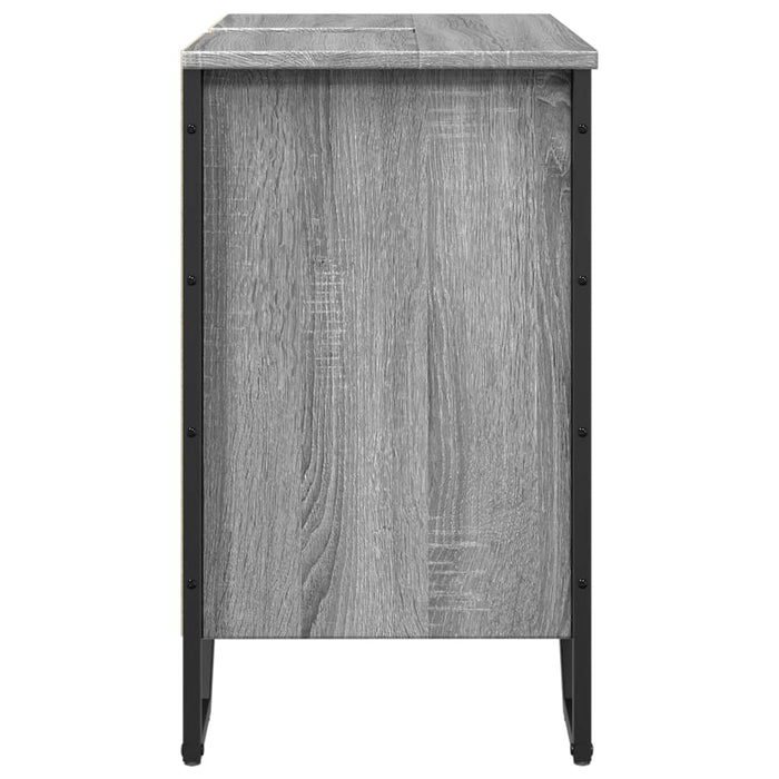 Шкаф за мивка за баня Grey Sonoma 60x35x60 см Инженерно дърво