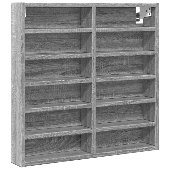 Шкаф Vitrine Grey Sonoma 60x8,5x58 cm Engineered Wood