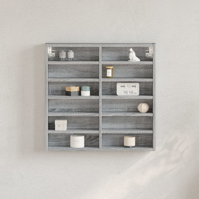 Шкаф Vitrine Grey Sonoma 60x8,5x58 cm Engineered Wood