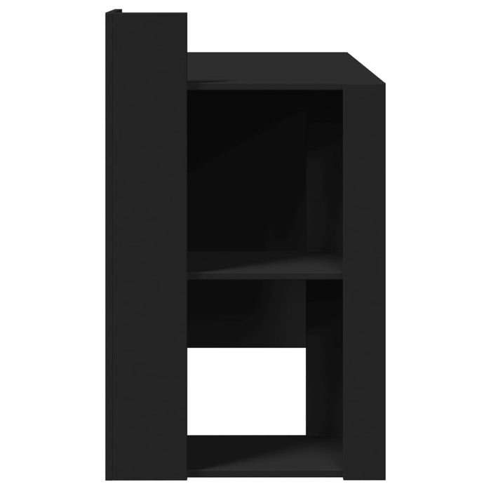 Birou de birou Negru 103,5x56,5x94 cm Lemn de inginerie