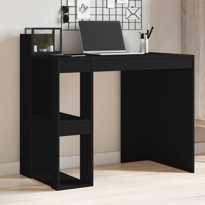 Birou de birou Negru 103,5x56,5x94 cm Lemn de inginerie