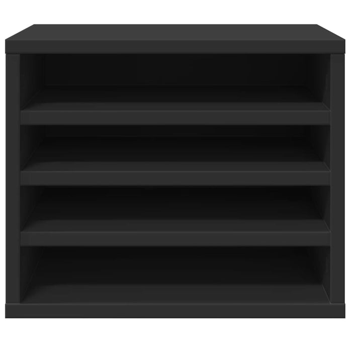 Organizator de birou negru 36x26x29,5 cm Lemn prelucrat