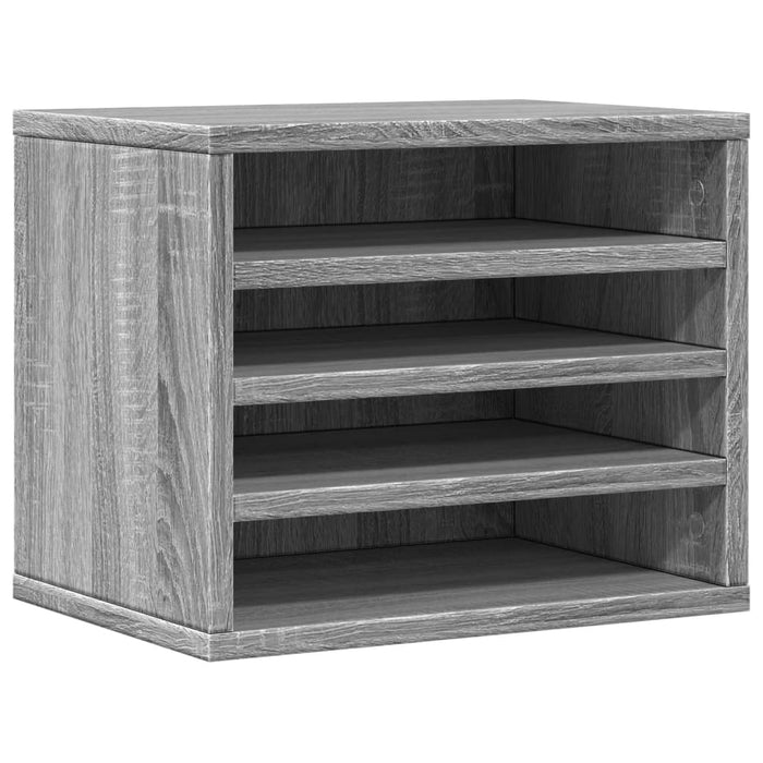 Organizator de birou Gri Sonoma 36x26x29,5 cm Lemn prelucrat