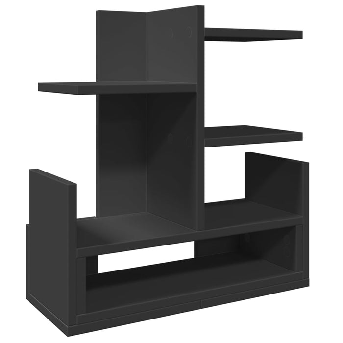 Organizator de birou Negru 49x20x52,5 cm Lemn prelucrat