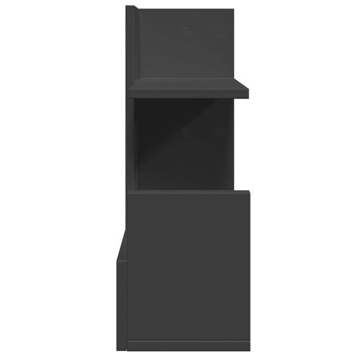 Organizator de birou Negru 49x20x52,5 cm Lemn prelucrat