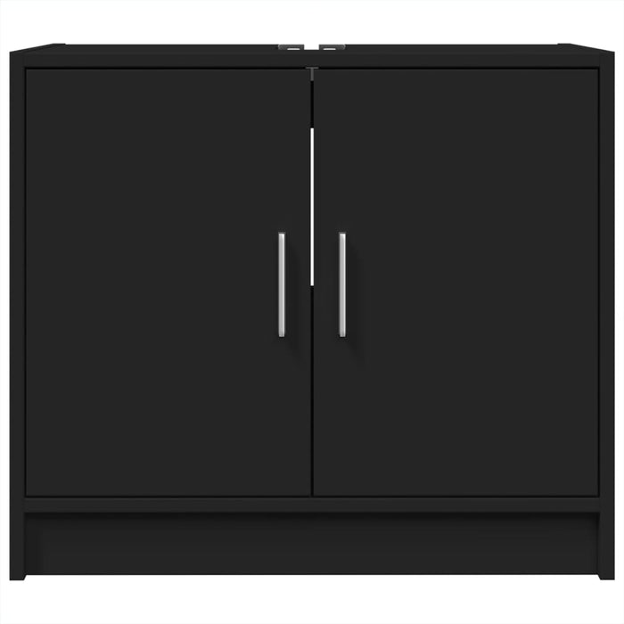 Sink Cabinet Black 63x29x55 cm Engineered Wood