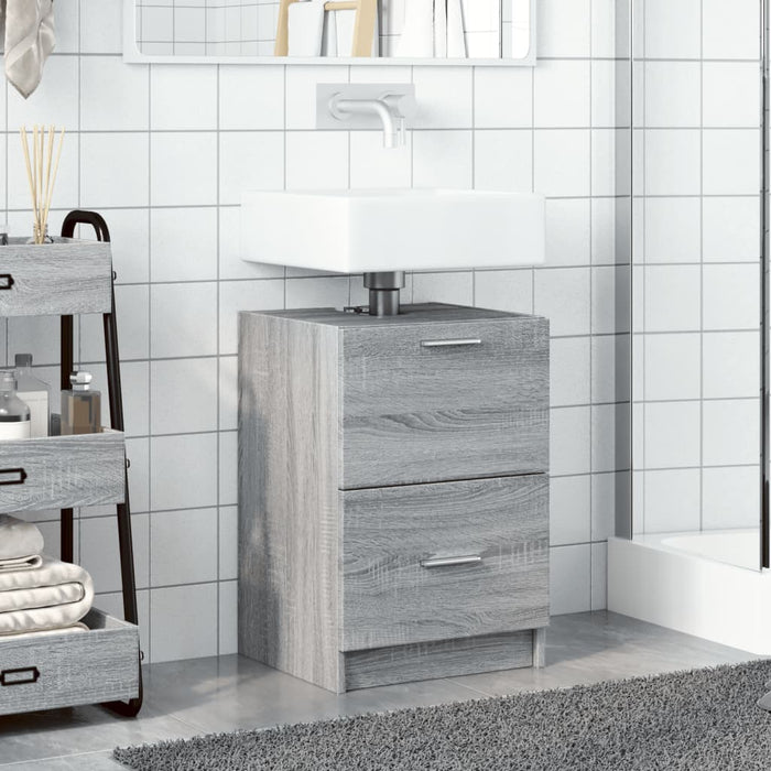 Sink Cabinet Grey Sonoma 40x37x59 cm Engineered Wood