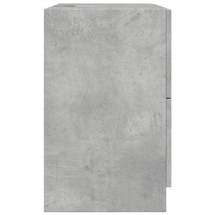 Sink Cabinet Concrete Grey 59x37x59 cm Engineered Wood