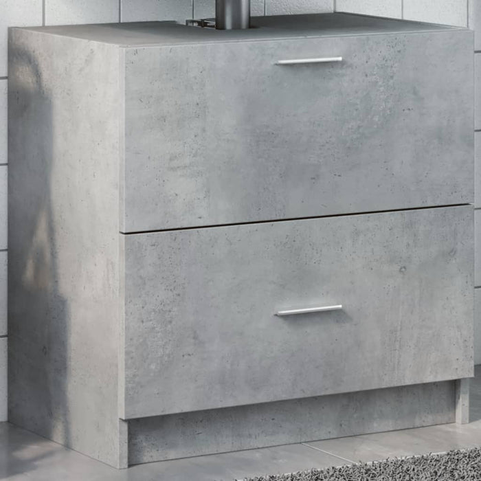 Sink Cabinet Concrete Grey 59x37x59 cm Engineered Wood