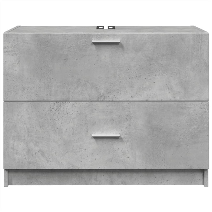 Sink Cabinet Concrete Grey 78x37x59 cm Engineered Wood