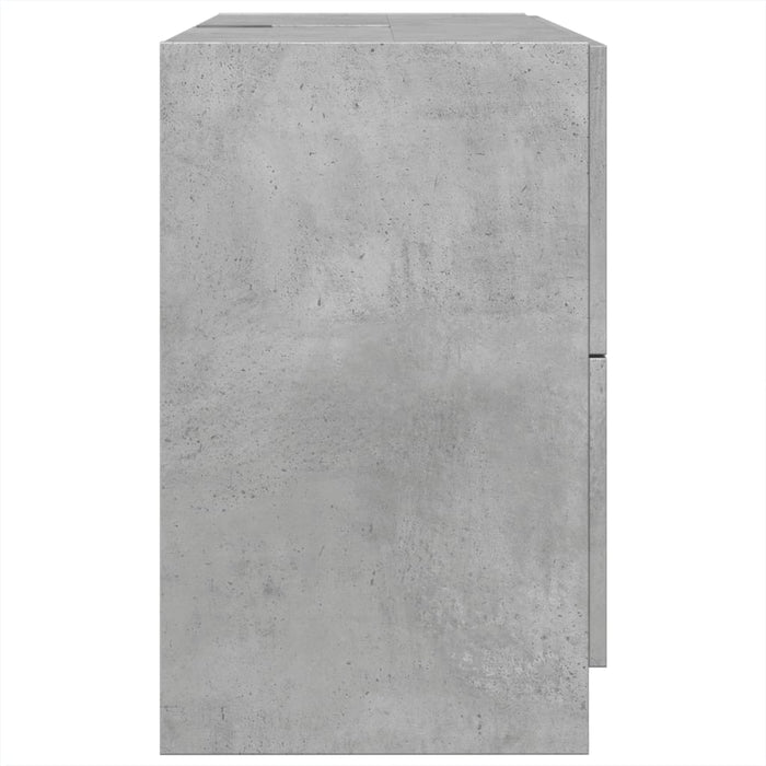 Sink Cabinet Concrete Grey 78x37x59 cm Engineered Wood