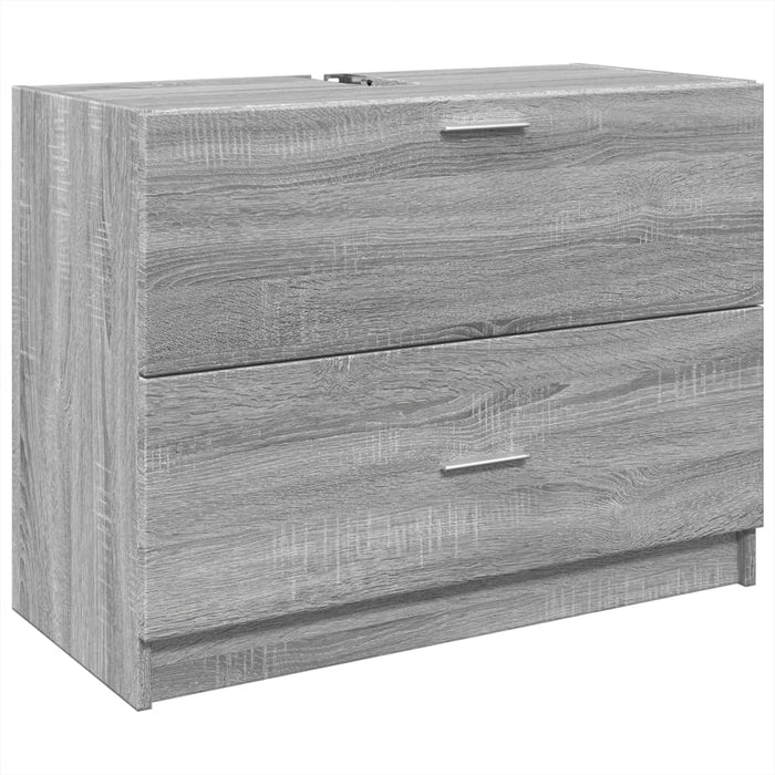 Sink Cabinet Grey Sonoma 78x37x59 cm Engineered Wood