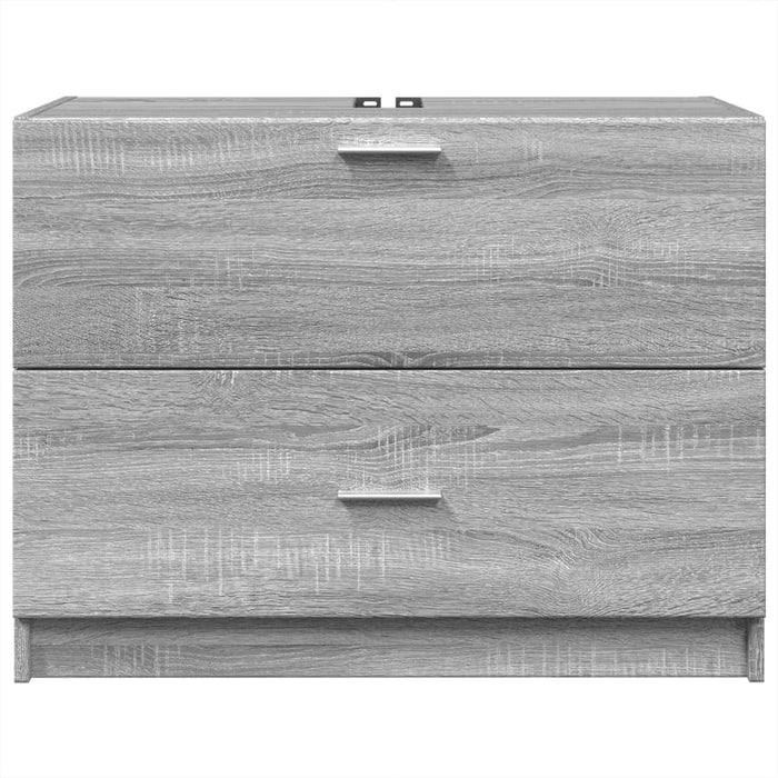 Sink Cabinet Grey Sonoma 78x37x59 cm Engineered Wood