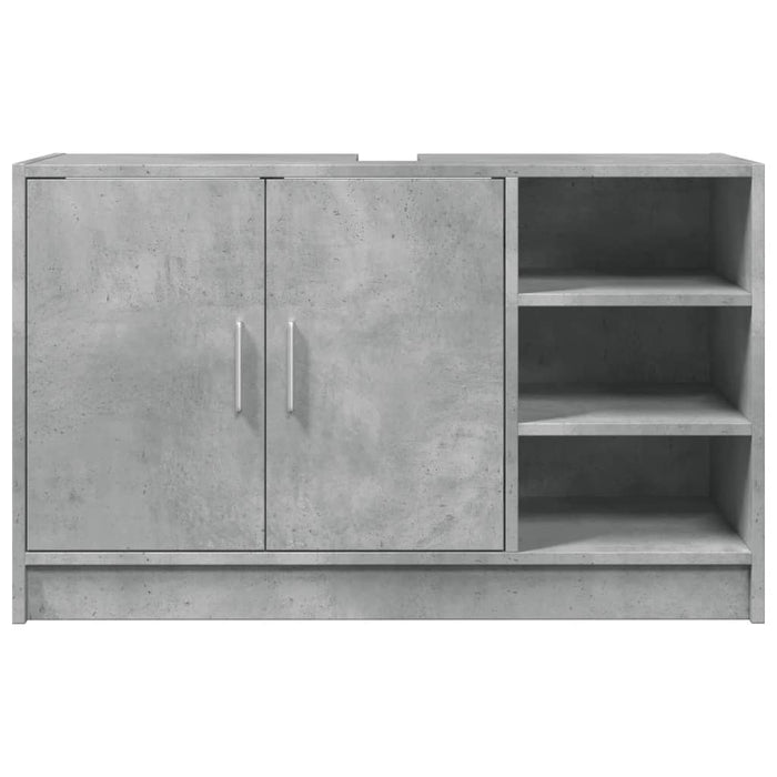 Sink Cabinet Concrete Grey 90x29x55 cm Engineered Wood