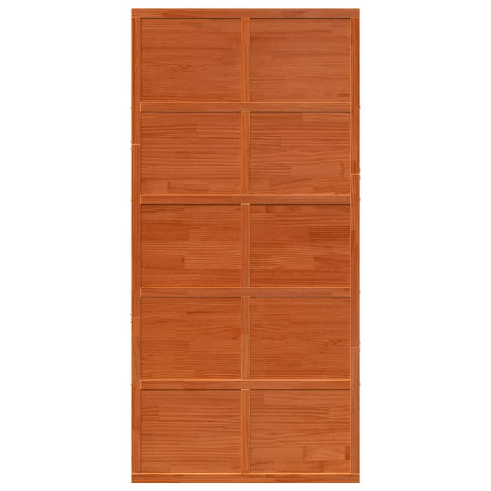 Barn Door Wax Brown 100x208 cm Solid Wood Pine