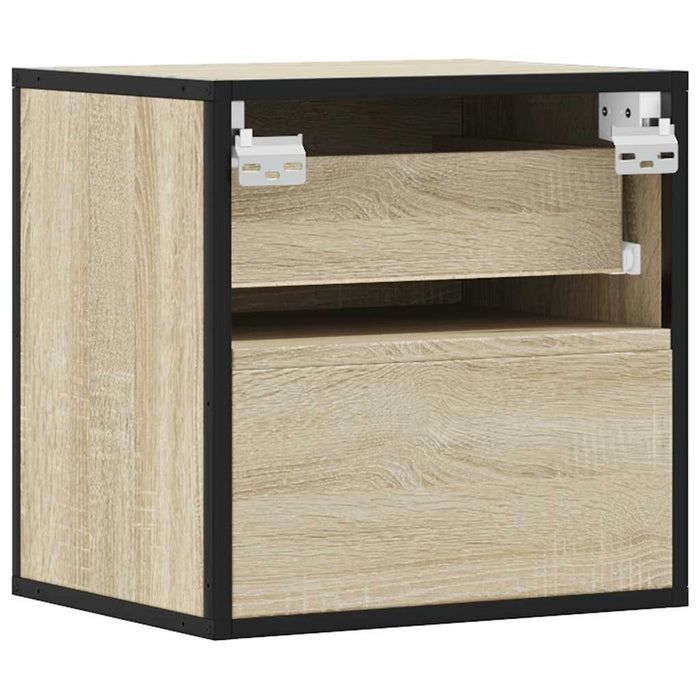 Wall-mounted Bedside Cabinet Sonoma Oak 40x31x39.5 cm