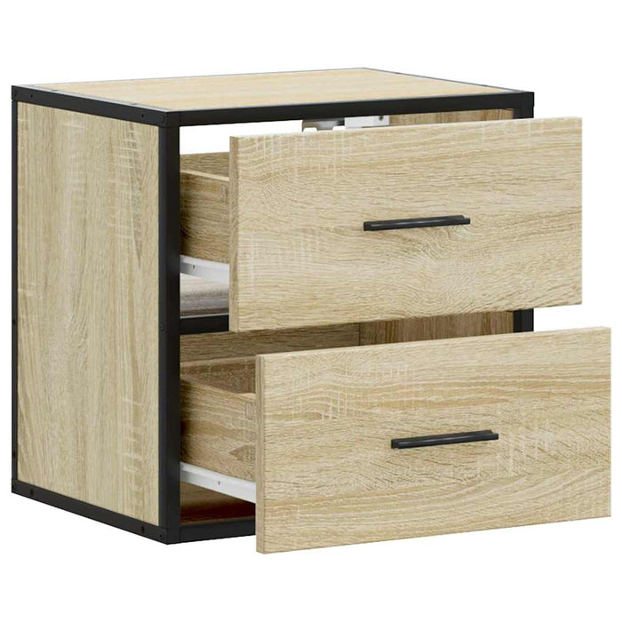 Wall-mounted Bedside Cabinet Sonoma Oak 40x31x39.5 cm