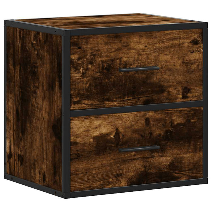 Wall-mounted Bedside Cabinets 2 pcs Smoked Oak 40x31x39.5 cm