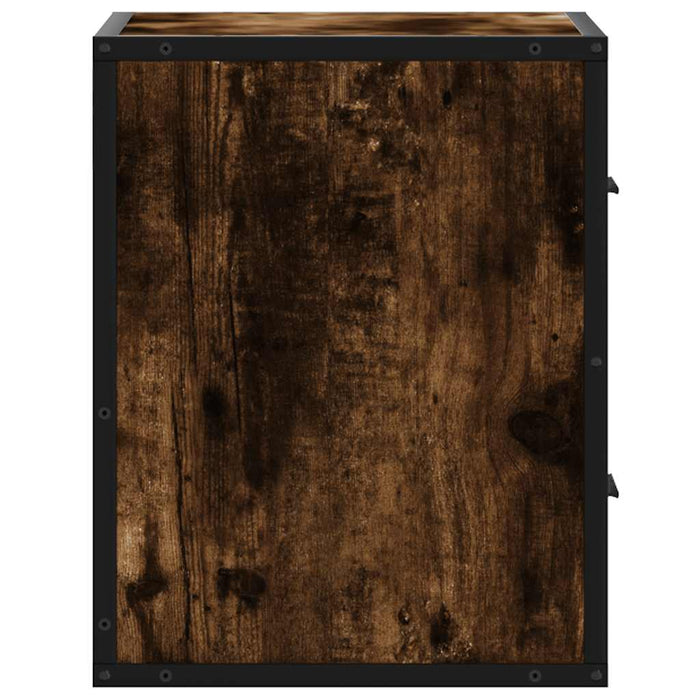 Wall-mounted Bedside Cabinets 2 pcs Smoked Oak 40x31x39.5 cm