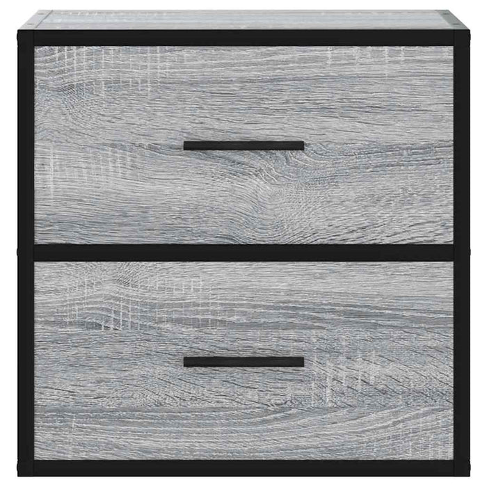 Wall-mounted Bedside Cabinet Grey Sonoma 40x31x39.5 cm