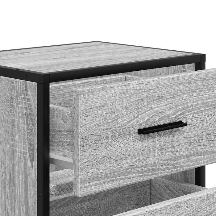 Wall-mounted Bedside Cabinet Grey Sonoma 40x31x39.5 cm