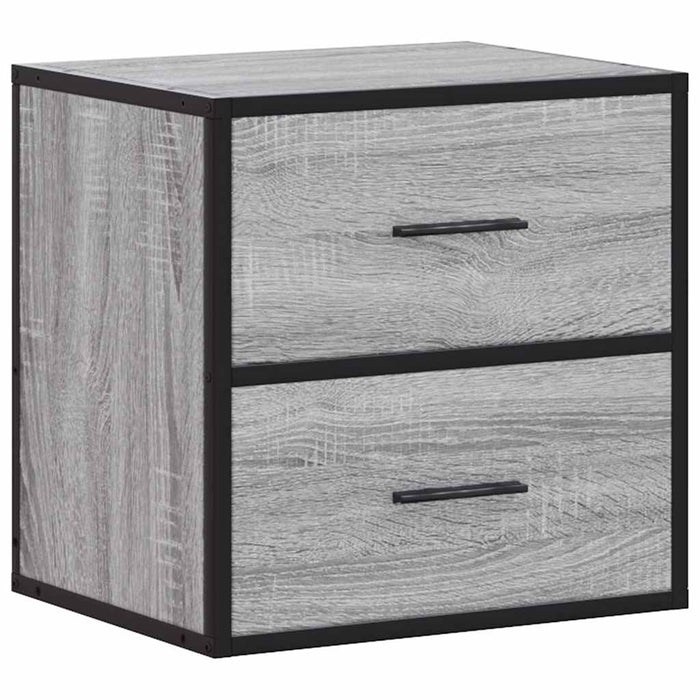 Wall-mounted Bedside Cabinets 2 pcs Grey Sonoma 40x31x39.5 cm