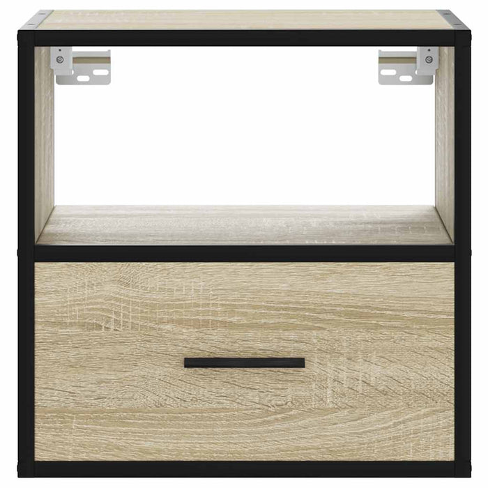 Прикроватная тумбочка настенная Sonoma Oak 40x31x39,5 см