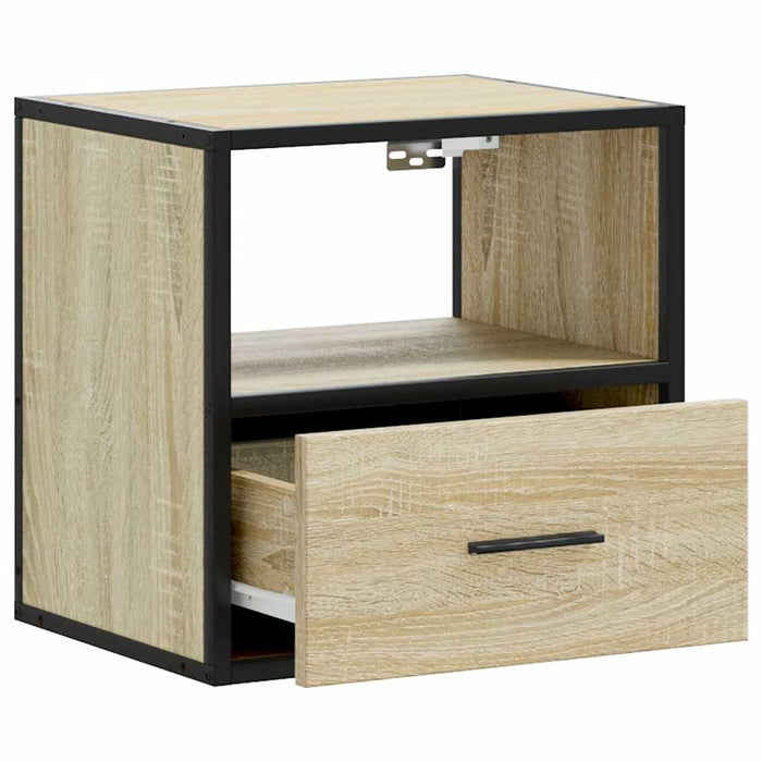 Wall-mounted Bedside Cabinets 2 pcs Sonoma Oak 40x31x39.5 cm