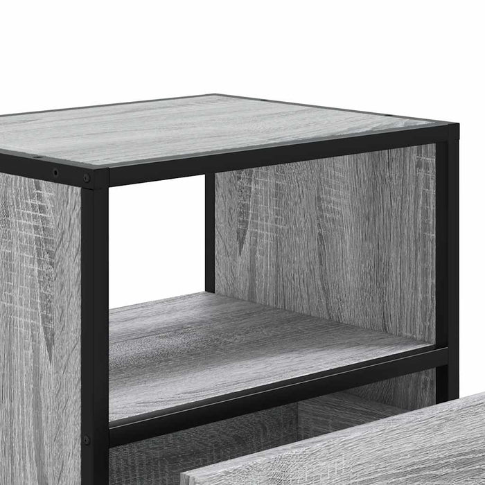 Wall-mounted Bedside Cabinet Grey Sonoma 40x31x39.5 cm