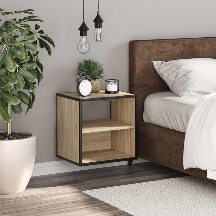 Wall-mounted Bedside Cabinet Sonoma Oak 40x31x39.5 cm