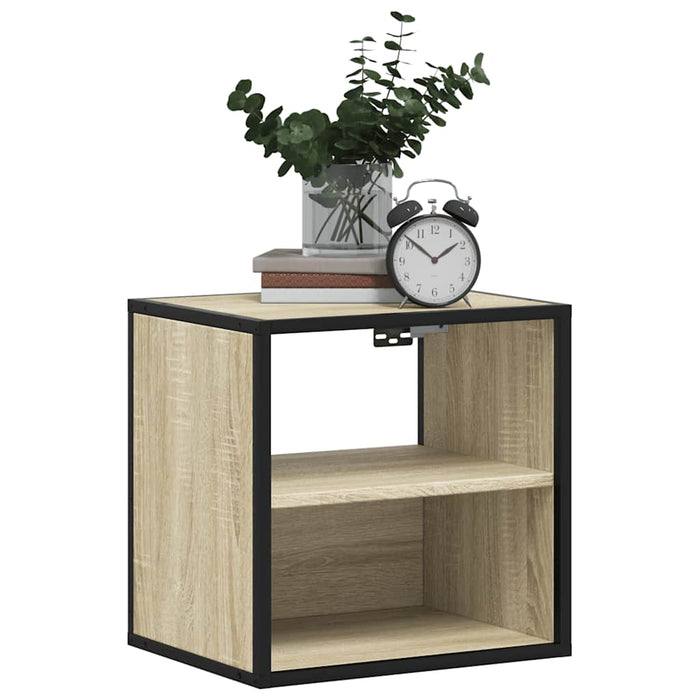 Wall-mounted Bedside Cabinet Sonoma Oak 40x31x39.5 cm