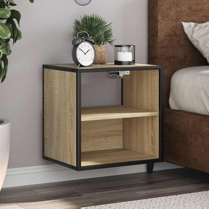 Wall-mounted Bedside Cabinet Sonoma Oak 40x31x39.5 cm