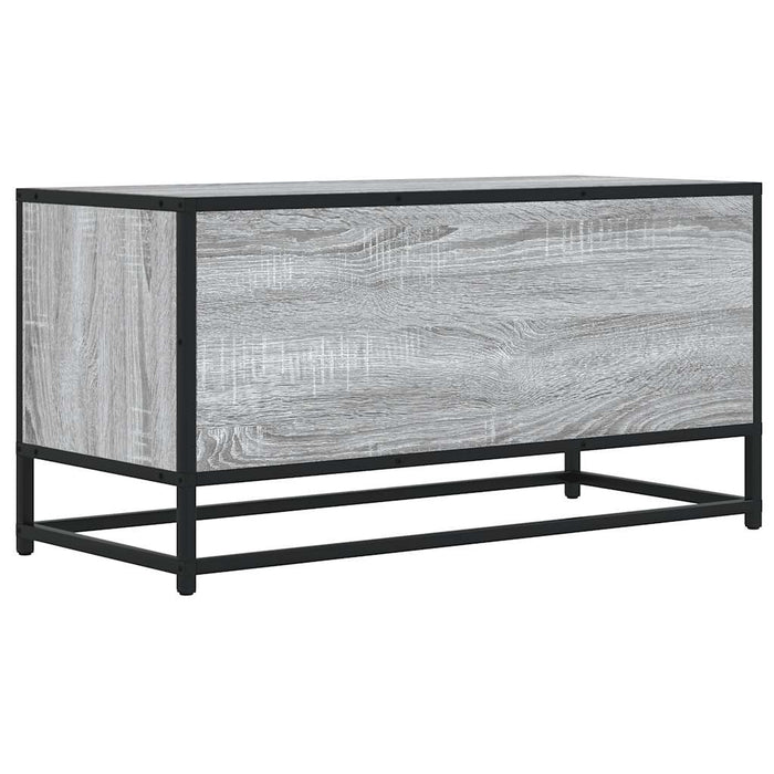 TV Cabinet Grey Sonoma 80x34.5x40 cm Engineered Wood and Metal