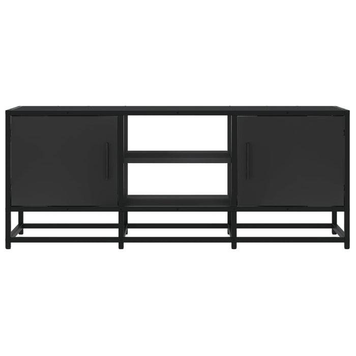 TV Cabinet Black 100x35x41 cm Engineered Wood and Metal