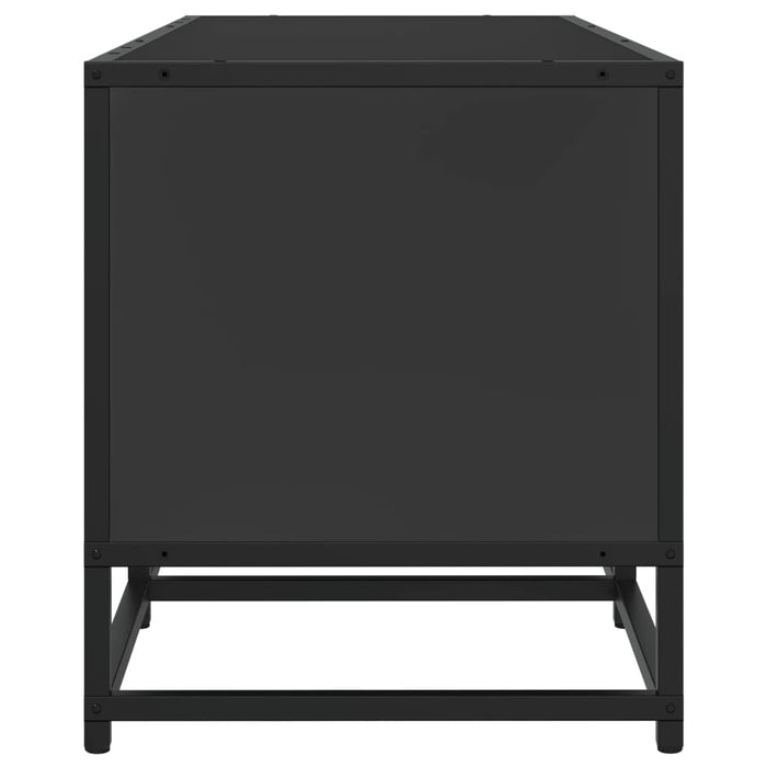 TV Cabinet Black 100x35x41 cm Engineered Wood and Metal