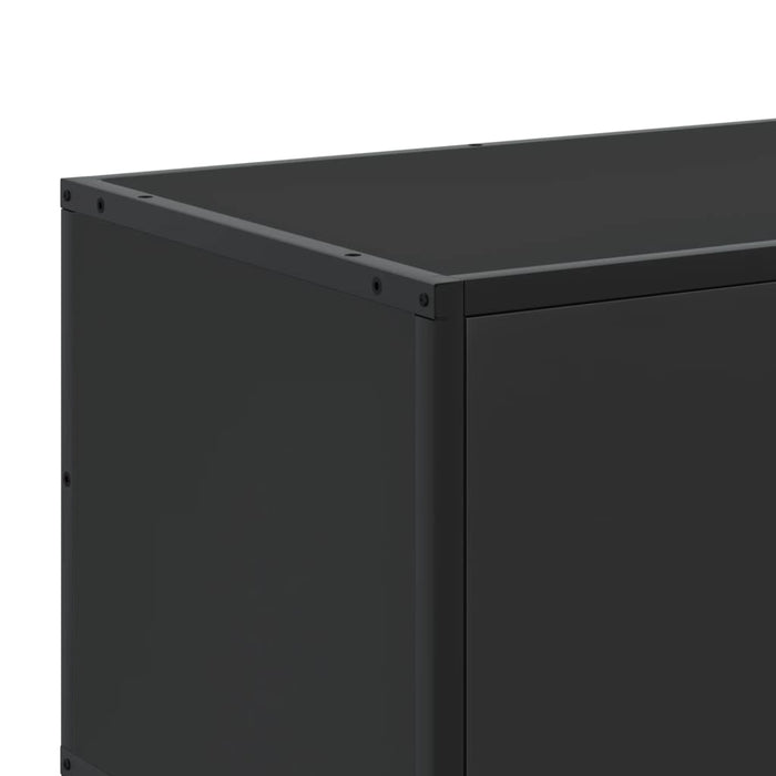 TV Cabinet Black 100x35x41 cm Engineered Wood and Metal