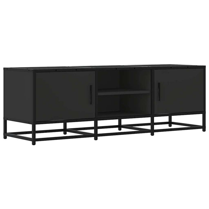 TV Cabinet Black 120x35x41 cm Engineered Wood and Metal