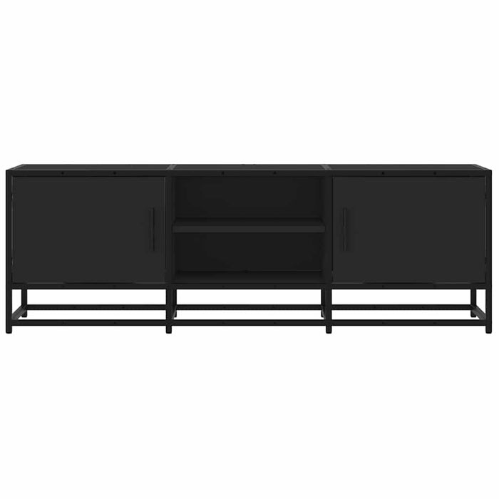 TV Cabinet Black 120x35x41 cm Engineered Wood and Metal