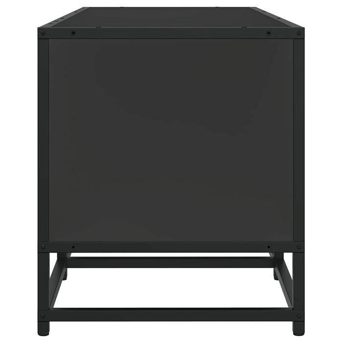 TV Cabinet Black 120x35x41 cm Engineered Wood and Metal