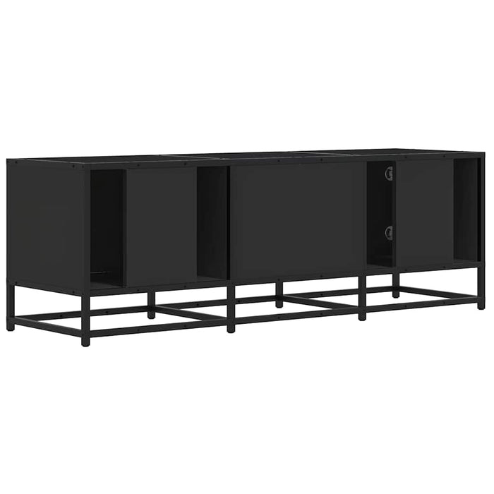 TV Cabinet Black 120x35x41 cm Engineered Wood and Metal