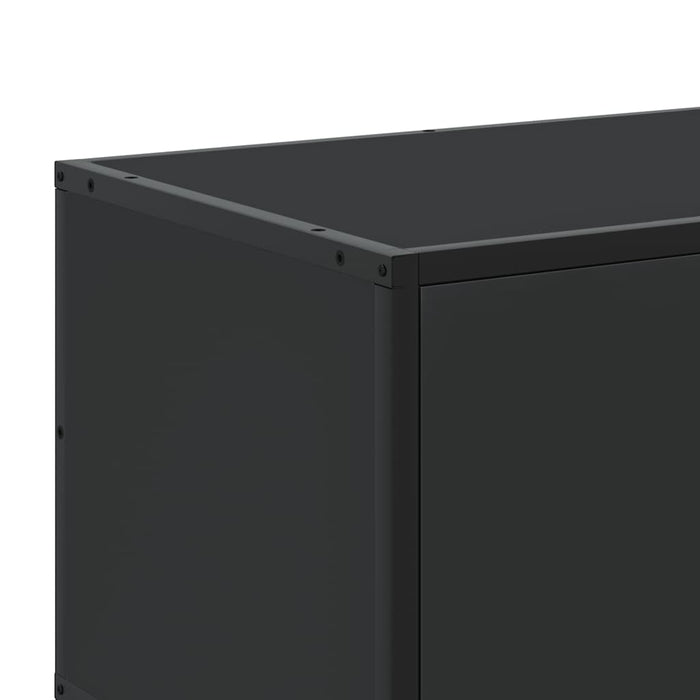 TV Cabinet Black 120x35x41 cm Engineered Wood and Metal