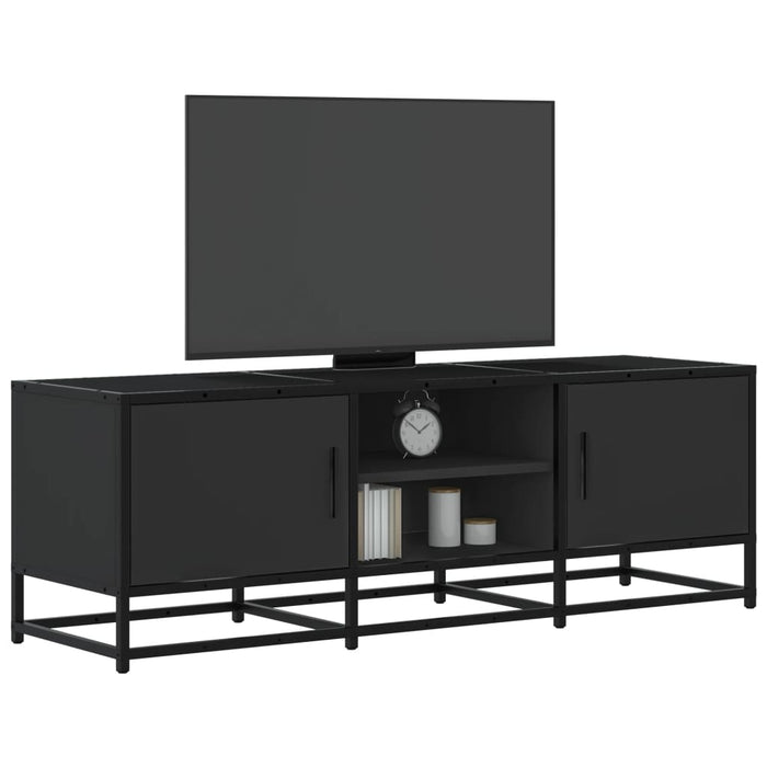 TV Cabinet Black 120x35x41 cm Engineered Wood and Metal