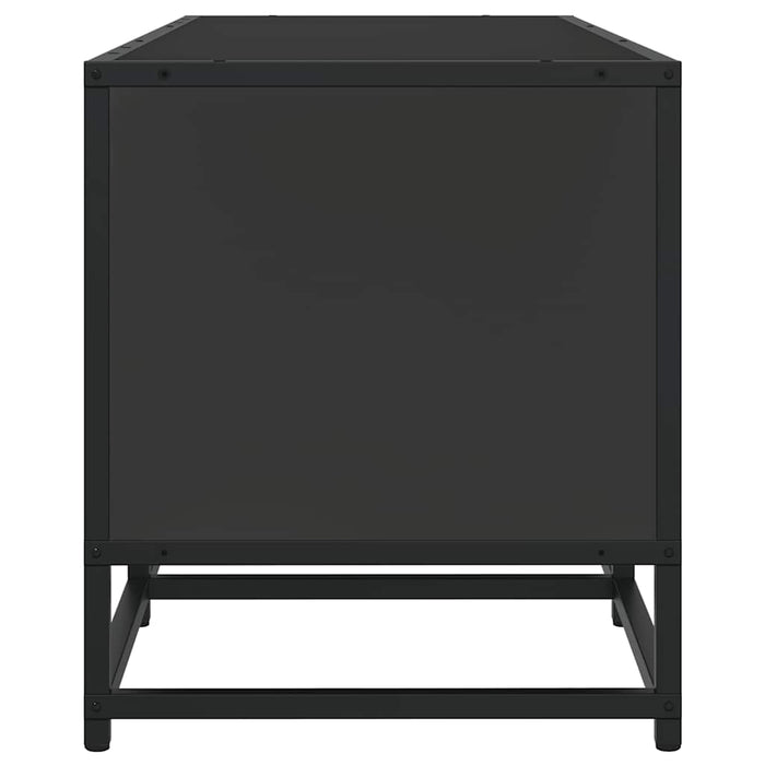 TV Cabinet Black 160x35x41 cm Engineered Wood and Metal